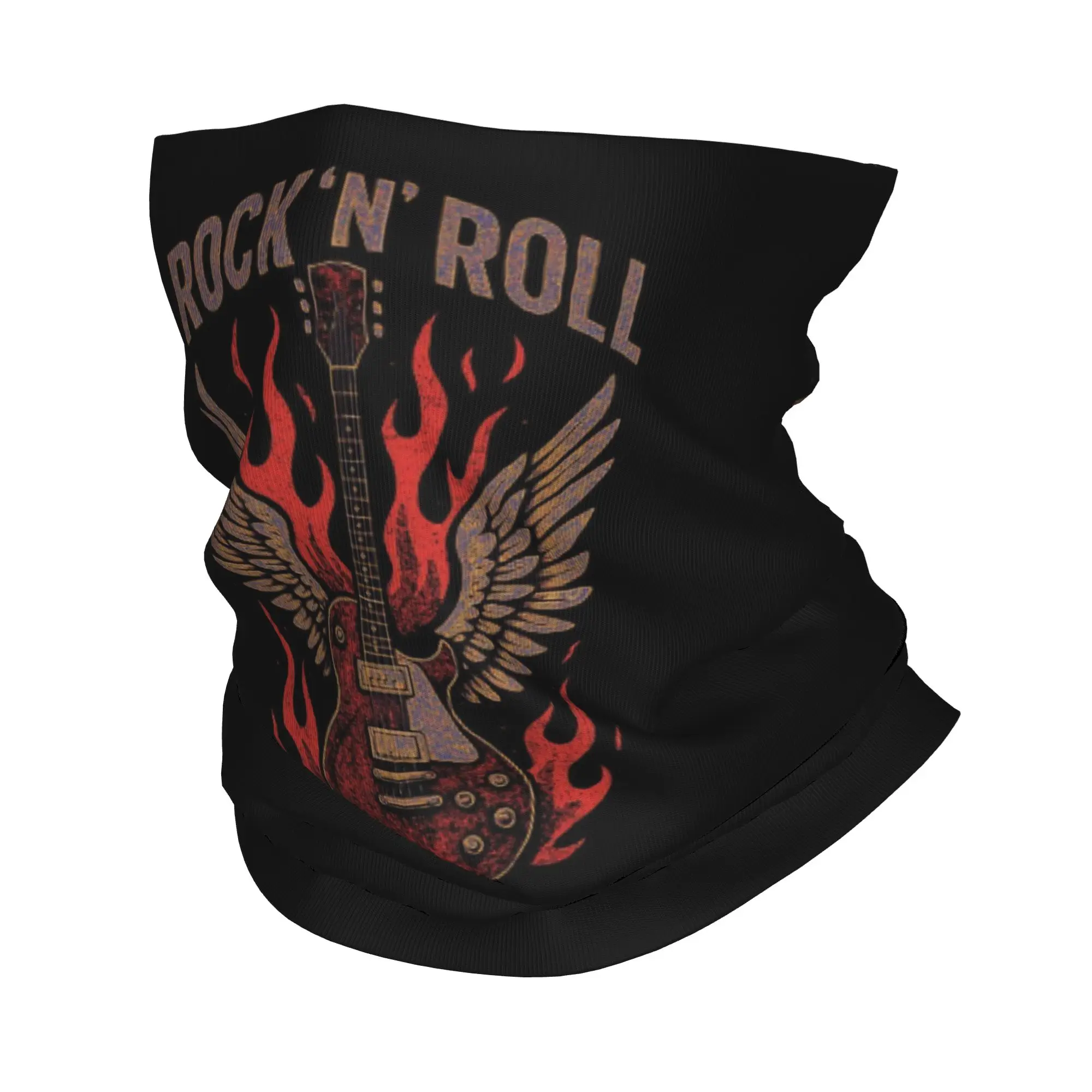 

Love Rock And Roll Print Bandana Neck Gaiter Printed Wrap Scarf Warm Face Mask Running Unisex Adult