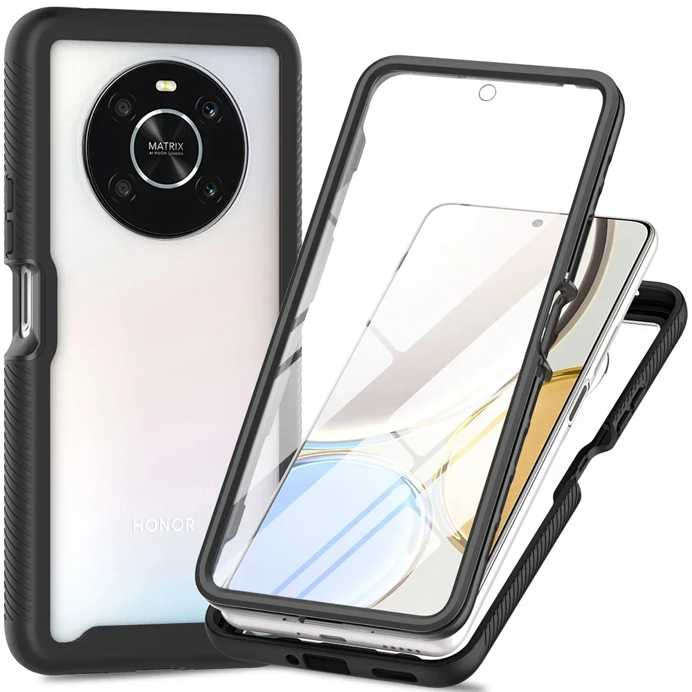 

Чехол Pop HonorX9 X8a Magic 4 Lite Crystal Front 360 Protect Bumper Armor для Huawei Honor X7a Plus X8 X9 X7 A Phone Cover Magic4