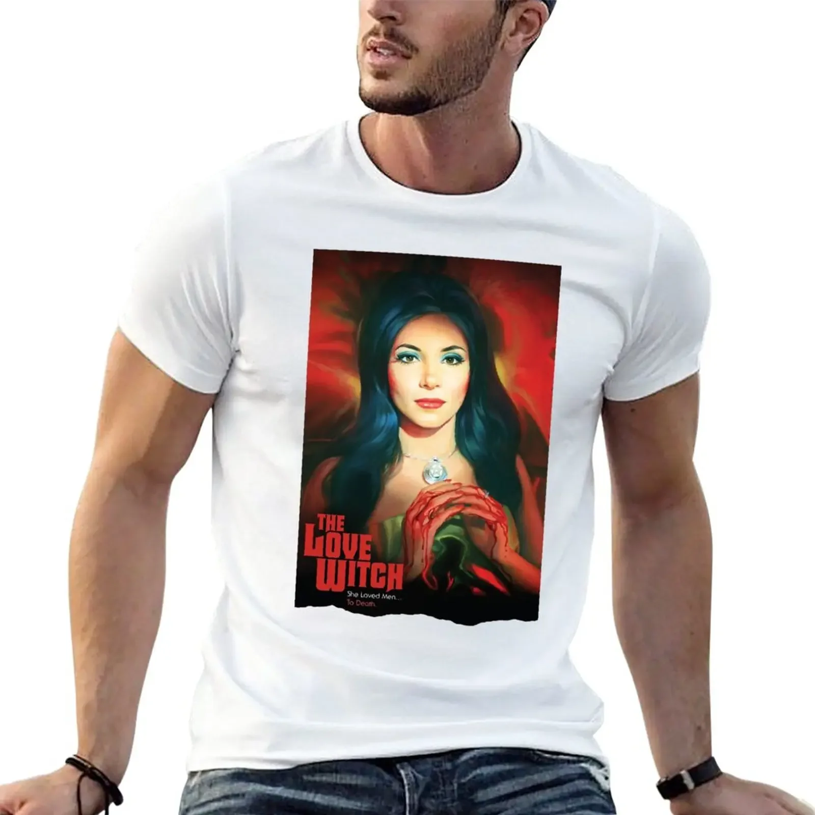 

Funny Gifts Great Model The Love Witch Vintage Photograp T-Shirt vintage clothes sports fans t shirts for men pack