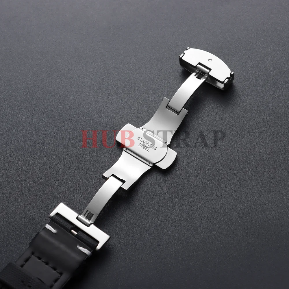 18/19/20/21/22mm Quick Release Sailcloth Watch Strap Butterfly Buckle for Omega for Seiko Business Waterproof MenWomen Watchband view 2