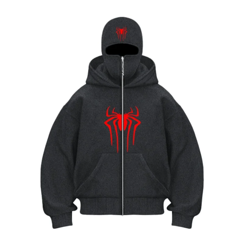 2025 Autumn and Winter New Men's and Women's Casual Sportswear With Hooded Mask Design, Sporty and Fashionable Plus Size Hoodie
