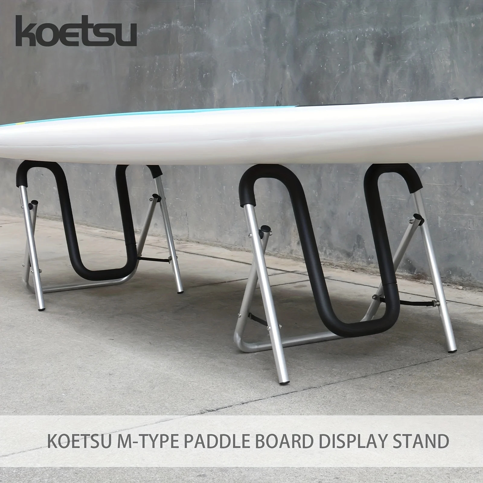 KOETSU-M Shaped Paddle Board, Kayak Display Stand, Aluminum Alloy Tubes, Foam Padding, Anti-Scratch, Anti-Bump, 2 Pack