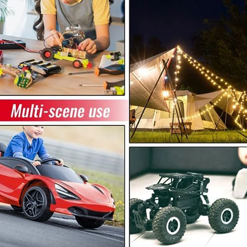 2 Packs Power Wheels Adapter For Milwaukee M18 Battery Adapter Power Wheels Battery Converter Kit With Fuse Durable