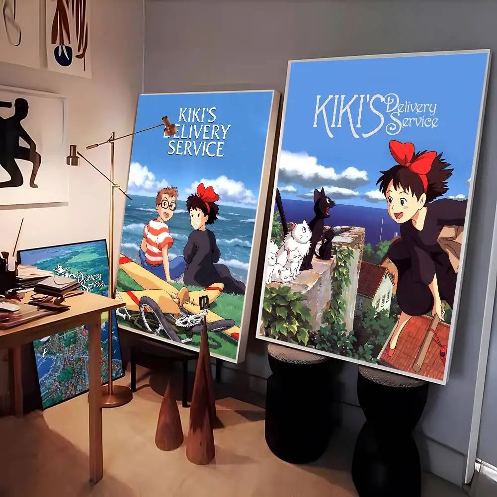 أنيمي K-kikis D-التوصيل S-خدمة ملصق مقاوم للماء ملصقات الفيلم خمر عالية الجودة جدار الفن طباعة لغرفة ديكور هدية
