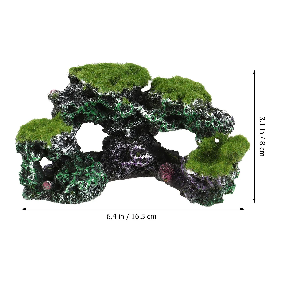

Resin Fish Tank Cave Moss Bridge Aquarium Rockery Coral Reef Landscape High Temperature Casting Underwater Ornament Decor