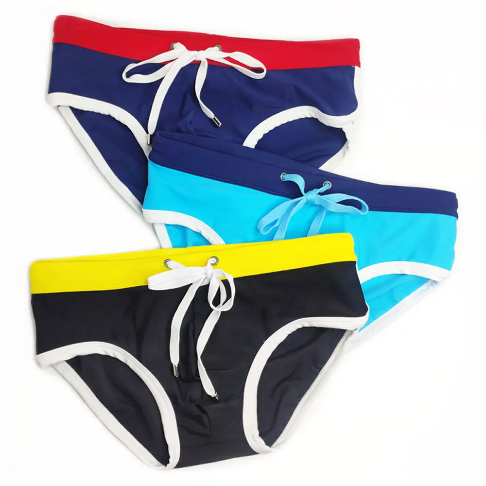 Men\'s Swim Briefs Sexy Swimming Triangle Short Summer Water Sport Beach Pants Swimsuit Swimwear Sexy Male Bathing  Suilt Surfing