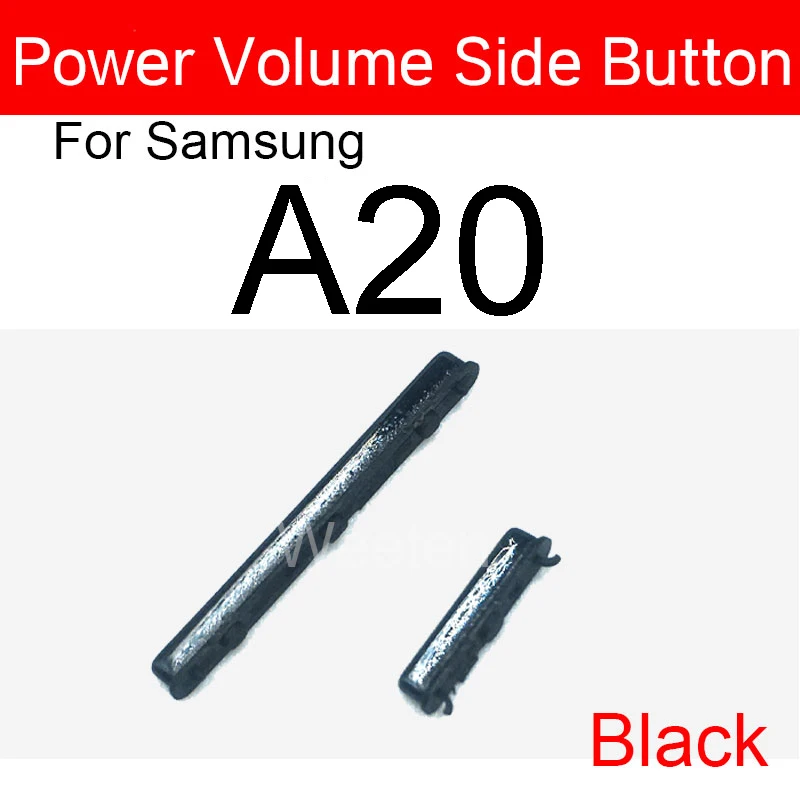 Side Power On Off Button Volume Key Switch Button For Samsung Galaxy A10 A105F A20 A205F A30 A305F A40 A405 A50 A505 A70 Parts