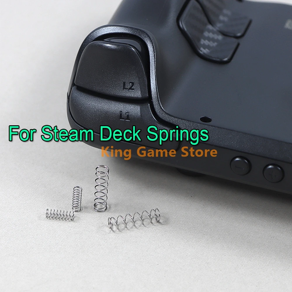 200Pairs=400PCS For Steam Deck L1R1 L2R2 Spring Handle Left Right Built-in Springs L1 R1 L2 R2 Metal spring Game Accessories