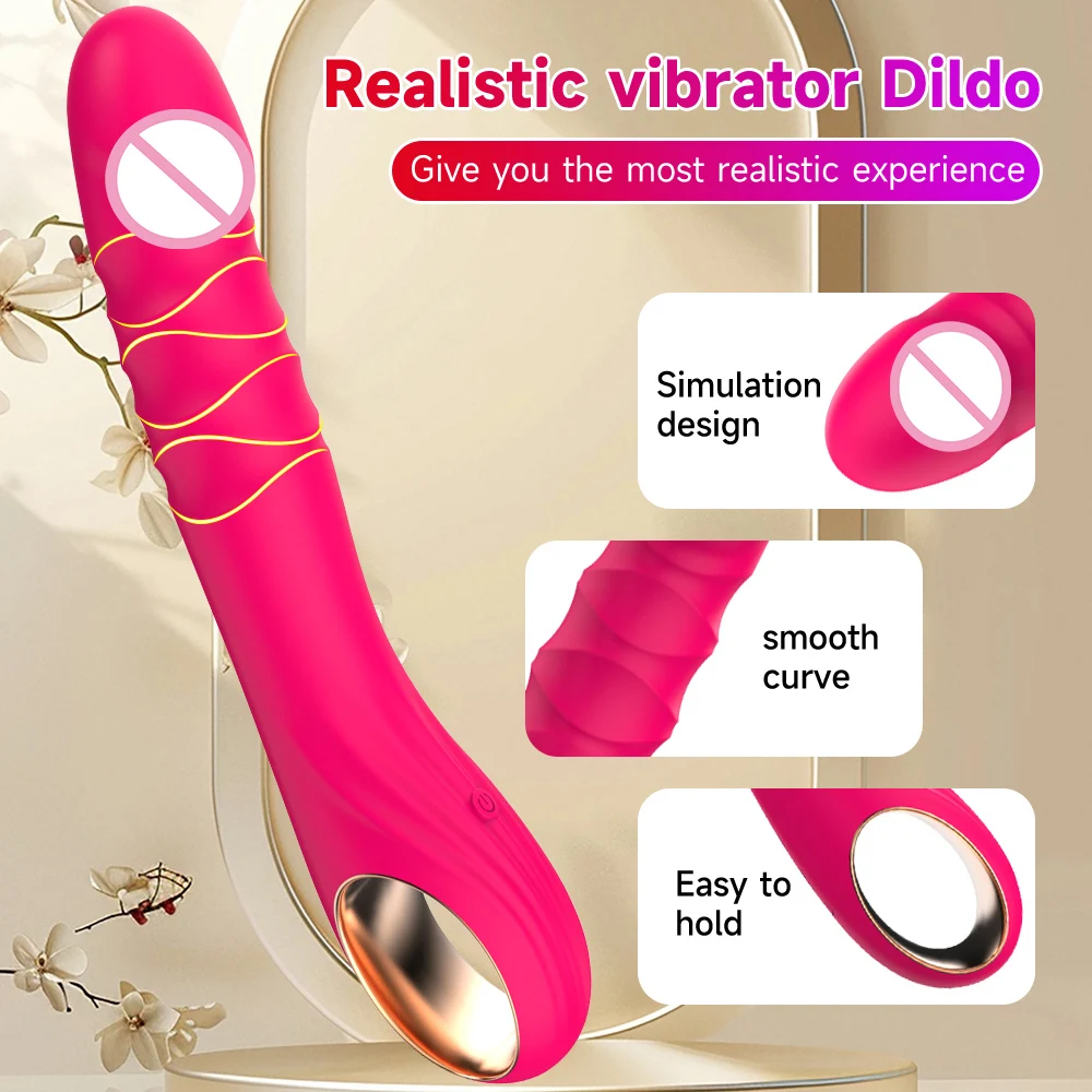 Simulate Dildo Vibrator With 10 Powerful Vibrating Modes of Clitoris G-spot Anal Stimulator for Adult Female Couple Sex Toys - Image 3