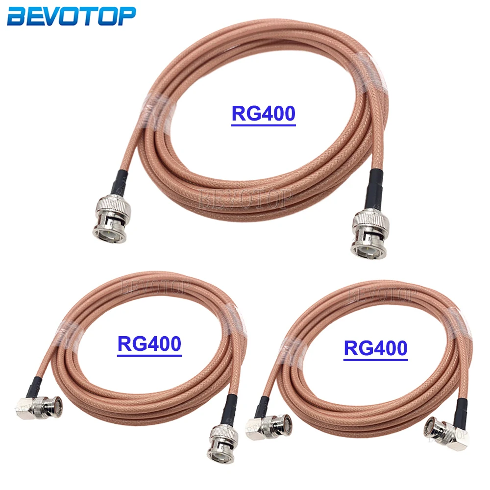 RG400 Cable Double Shielded BNC Male to BNC Male Plug High Quality Low Loss 50-3 50 Ohm RF Coaxial Cable Jumper Adapter 10CM-30M