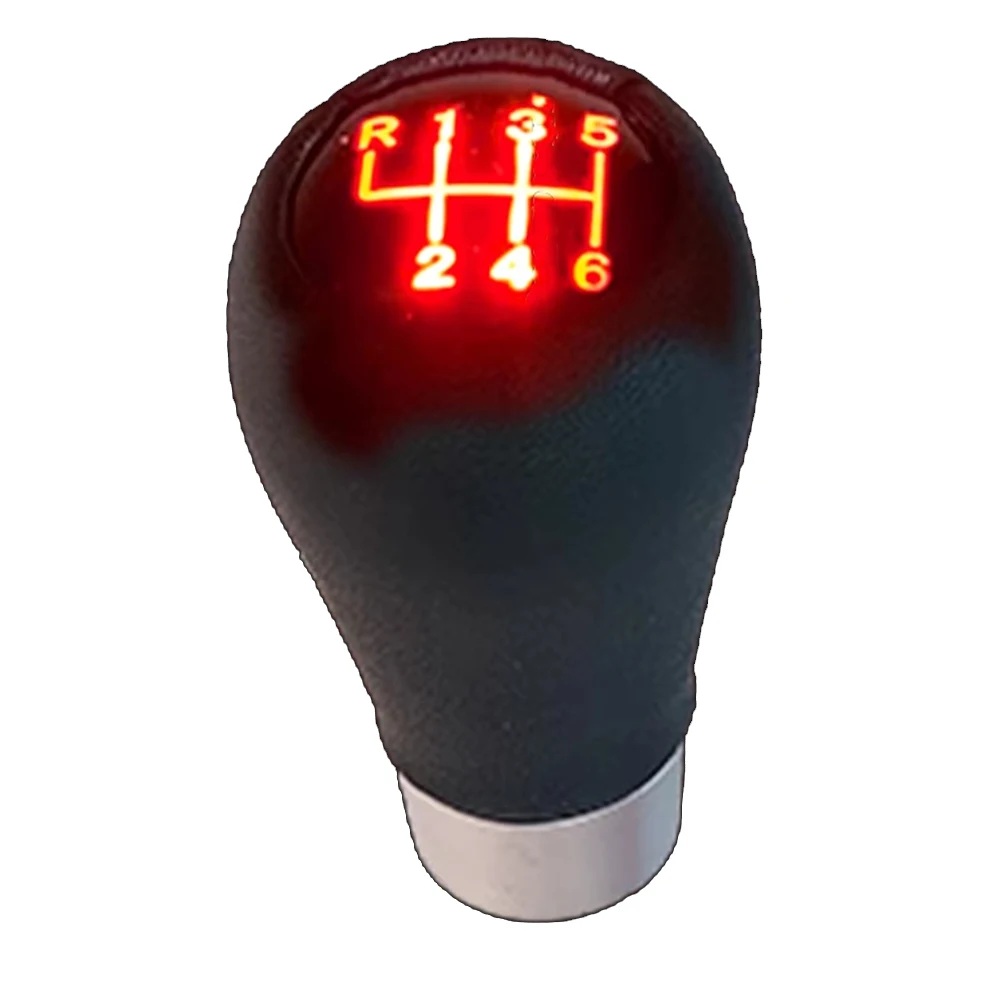 

6 Speed Gear Knob Car Shift Knob Quick Installation Stylish Car Interior Wear-resistant Stylish Car Shift Handle