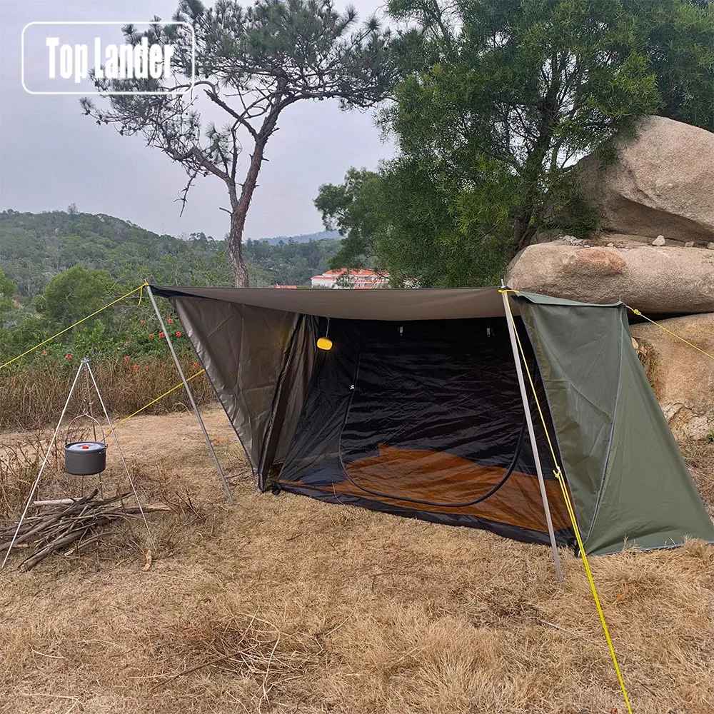 Namiot Bushcraft w stylu piekarza na zewnątrz kemping wielofunkcyjny schron dla 2 osób