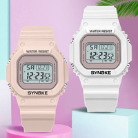 SYNOKE Digital Watches Lady Sports Luminous Multifunction Waterproof Chrono Wristwatch Girls Fashion Student Watch For Men