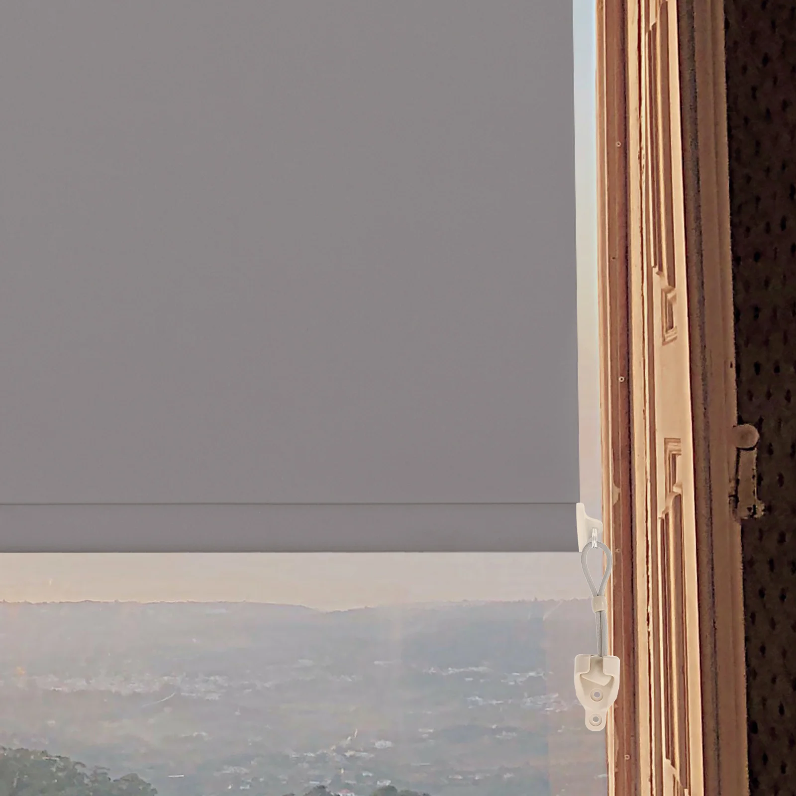 

4Set Wind Resistant Spring Ball Cord Beige Outdoor Roller Shade Replacement Parts Universal Bungee Kit for Pull Down Window