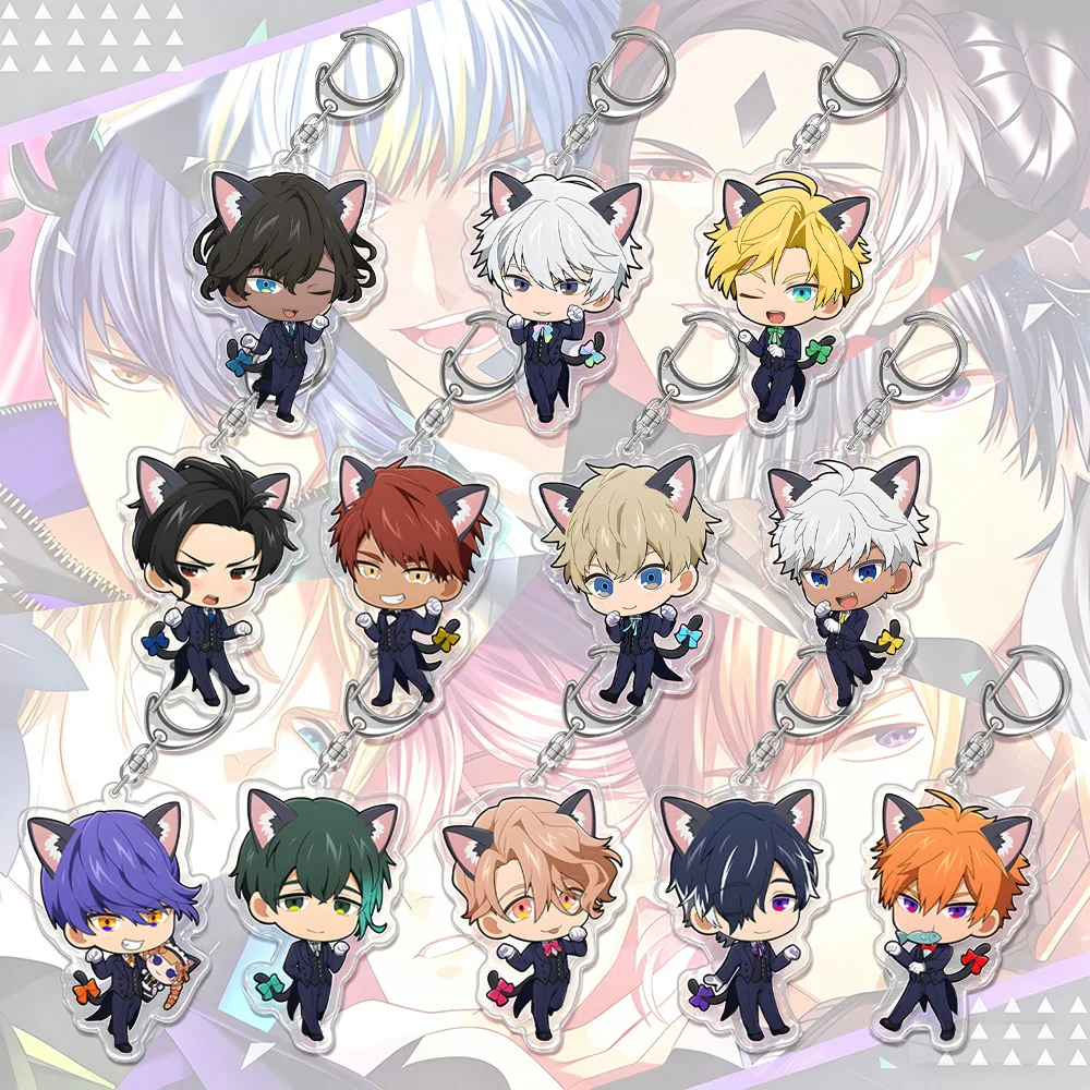 Loja de Periféricos de Anime Lucky Seven, Chaveiros de Acrílico HD de Asmodeus, Simeon, Barbatos, Diavolo, Beelzebub, Luke, Satan, Mammon, Belphegor
