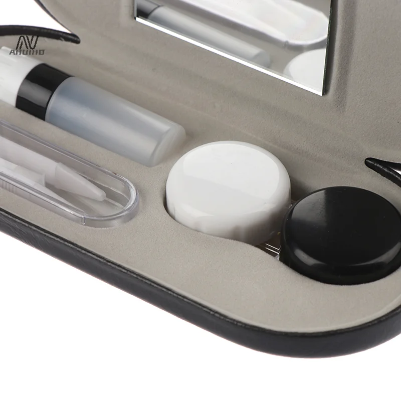 1Pcs Dual Use Glasses Contact Lens Case 2 In 1 Double Sided Portable Case Holder