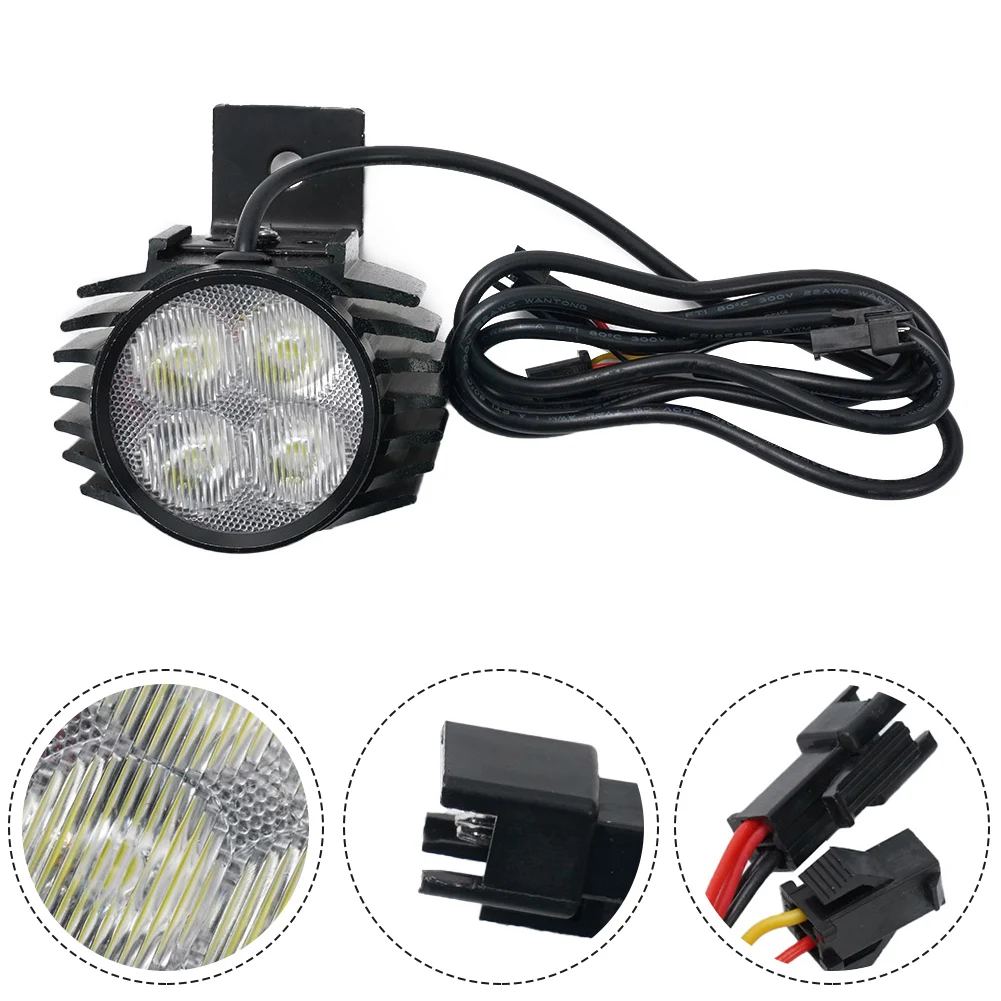 

New Practical Quality Front Light E-Bike For KUGOO PRO Headlight Part Accessories Replacement Wear-resistance