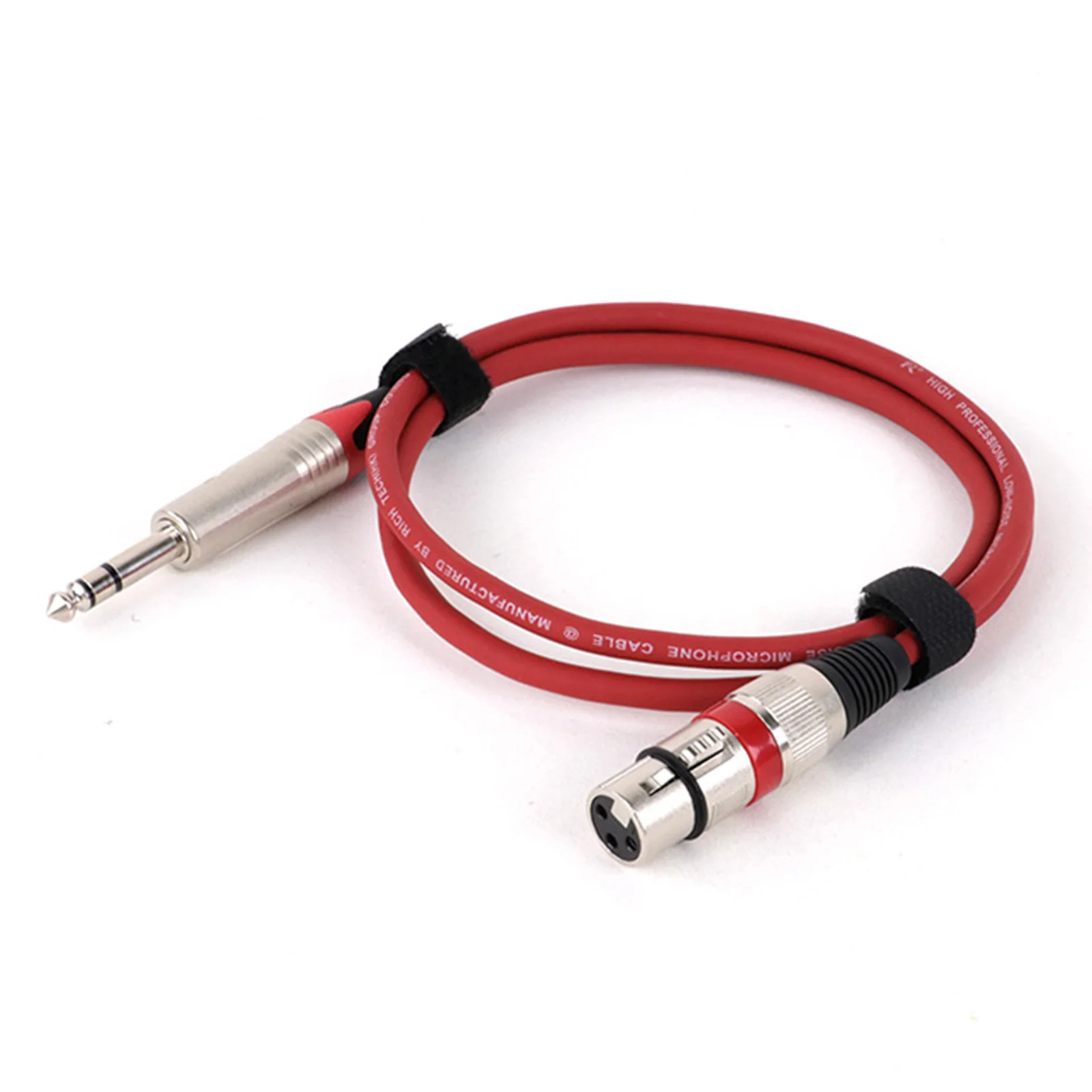 1 unidad de conector TRS estéreo de 6,35mm a macho/hembra de 3 pines XLR OFC Audio trenzado blindado para guitarra micrófono mezcladores amplificador 0,3 M - 15 M