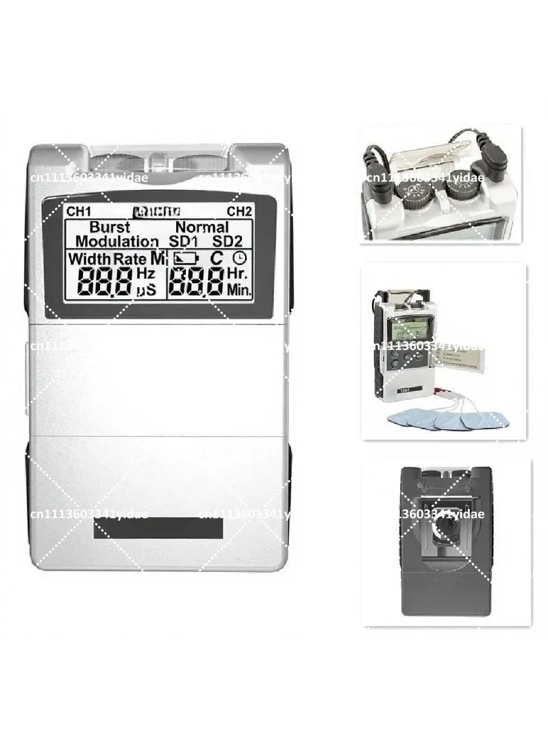 2nd Edition Digital TENS Unit with Accessories Non-Invasive Pain Relief Therapy Handheld Device for Muscle Stimulation