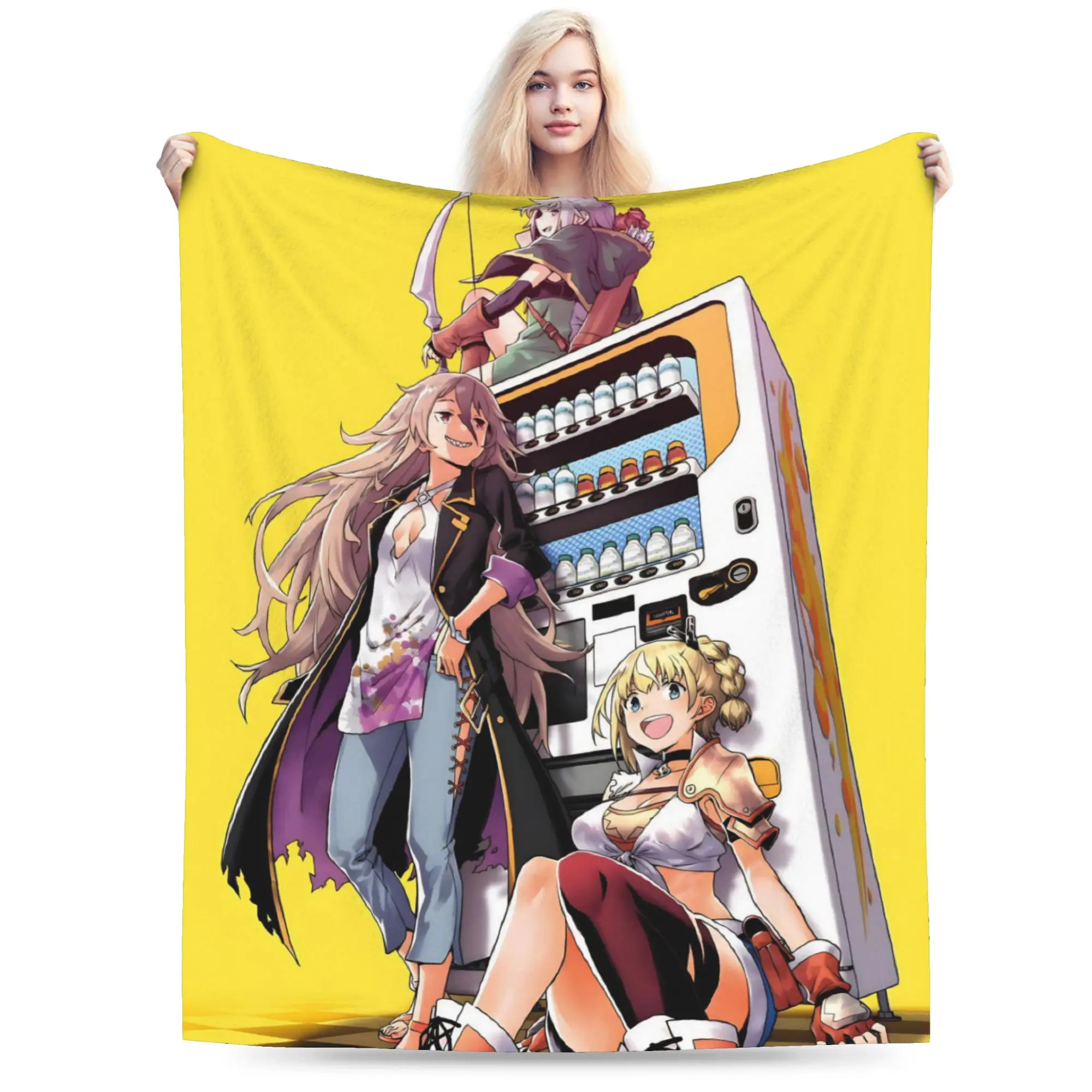 Reborn As A Vending Machine Blanket Cozy Soft  Throw Blankets for Couch 50x60 Inch Multiple Sizes Plush Thin Quilt