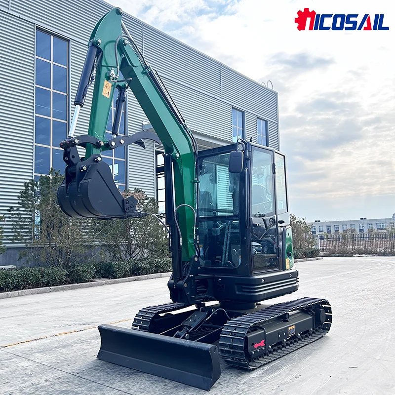 Escavadeira agrícola de 3,5 ton mini escavadeira de esteira mini escavadeira durável construção e paisagismo escavadeira hidráulica