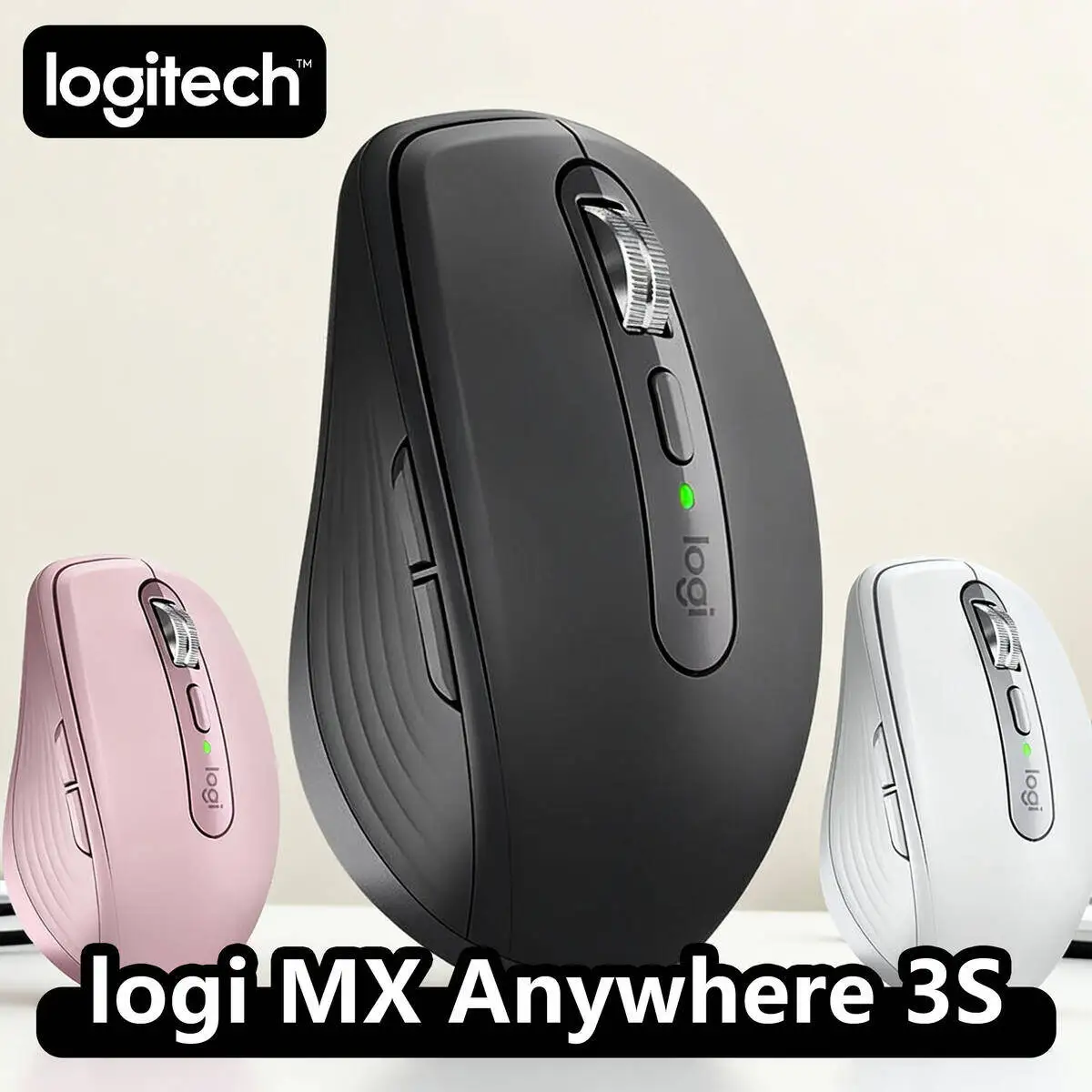 

Logitech MX Anywhere 3S Mouse, Wireless, 8000 DPI, MagSpeed, Logitech Flow, Windows Logitech Multi Style Mouse