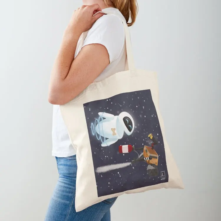 

Robots dancing among the stars Tote Bag sacs de shopping supermarket folding bag bags for women bags luxury women