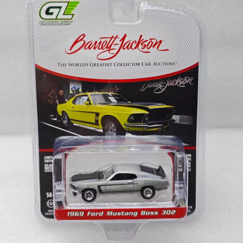 

GreenLight 1:64 1969 Ford Mustang Boss 302 37320-B Varnish Alloy Car Model Static Collection Decorated Holiday Gifts Toys