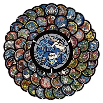 50/108張可愛皮卡丘寶可夢貼紙 可愛伊布卡通動漫貼紙 筆記型電腦剪貼簿手機經典貼紙 兒童玩具 6 最佳銷售 伊芙寶可夢 - №1