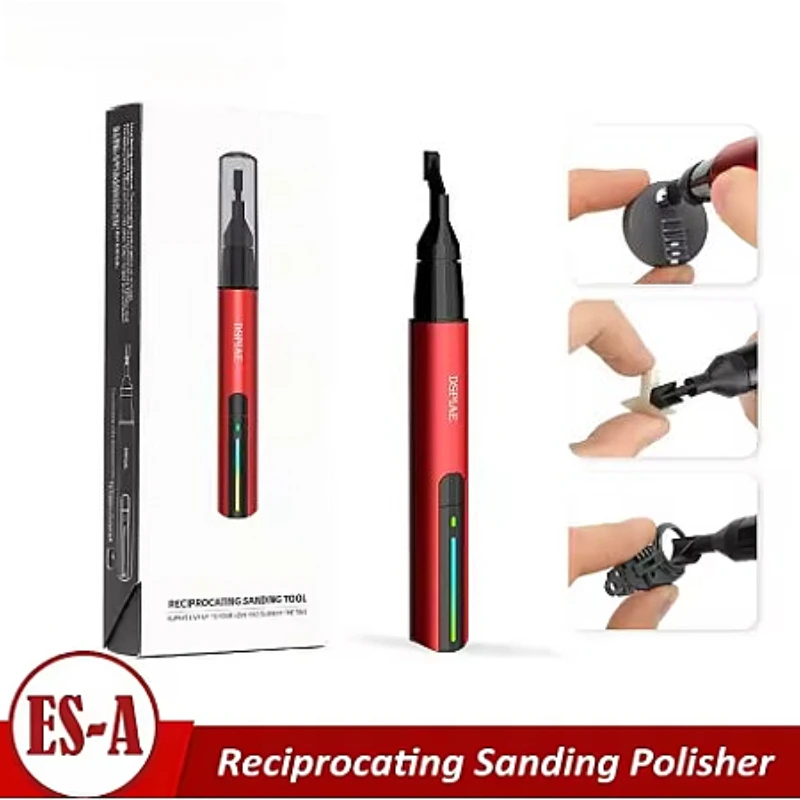 

ES-A Reciprocating Electric Sanding Pen DIY Grinding Polishing Machine 3-Speed Adjustable with Grinding Heads Pre-Cut Sandpape