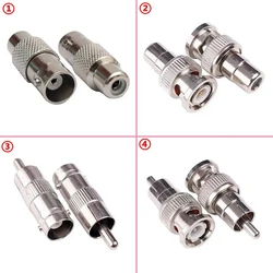 2-10Pcs Q9 BNC To RCA AV Male Female Straight Connector RCA  AV To BNC Male Female for CCTV Video High Quality Fast Delivery