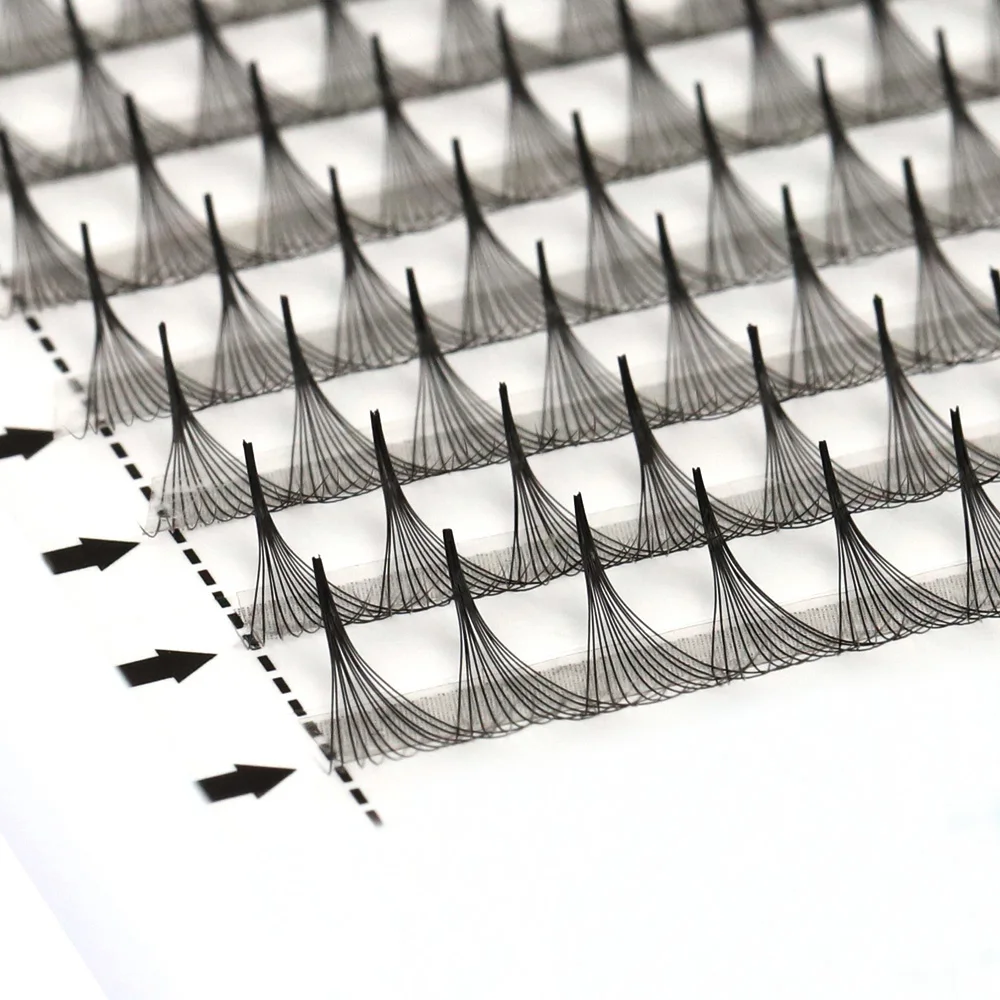 AGUUD Lashes Premade Narrow Fans 3D/5D/6D/8D/10D/12D Thin Stem Pointy Base Russian Volume Fan Eyelash Extensions Faux Mink