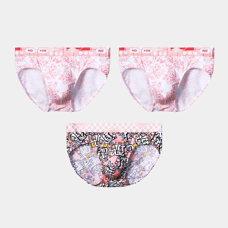 

Men's Pure Cotton Underwear, Men's Antibacterial Briefs, Stylish, Comfortable, Breathable, Printed Men's Sports Shorts, Base Layer Pants