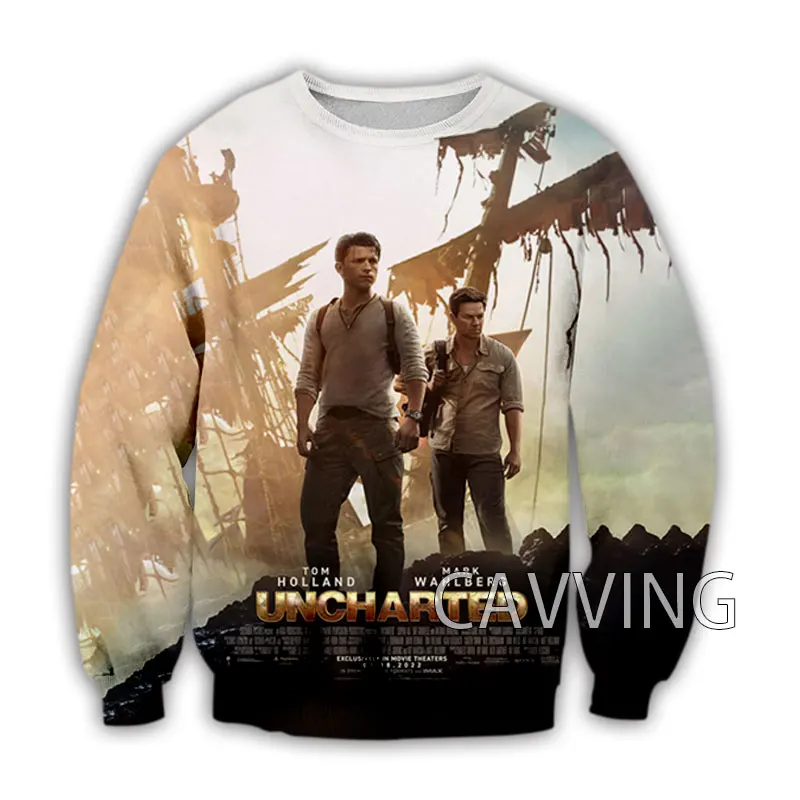 

New Fashion Women/Men's 3D Print Movie Game Uncharted Crewneck Sweatshirts Harajuku Styles Tops Long Sleeve Sweatshirts