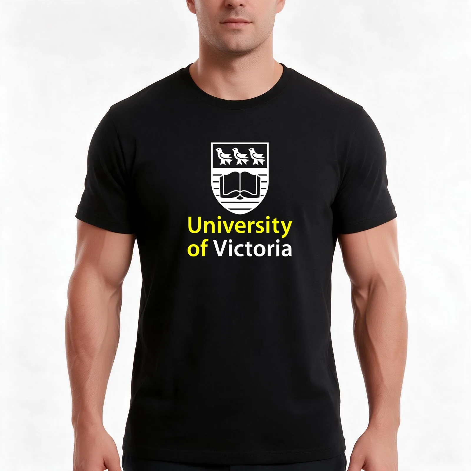 University of Victoria T-Shirt, Summer Casual Cotton Tee, Oversized Streetwear Tops, Vintage Graphic Print, Unisex Men Women