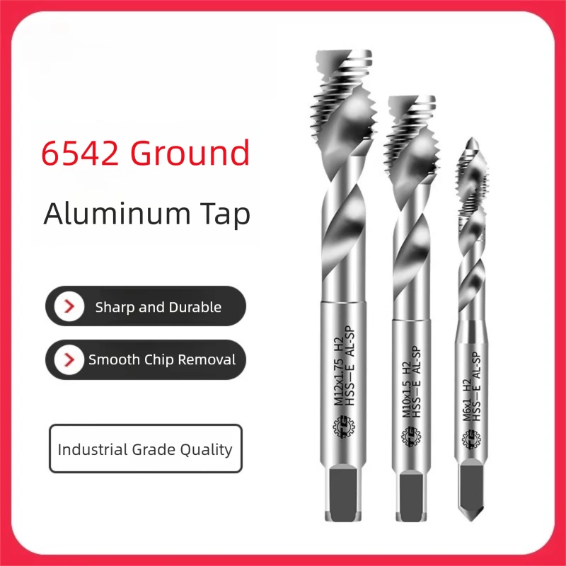 TG High Speed Steel Aluminum Thread Tap Spiral Flute Aluminum Parts Tap Aluminum Plate Tap Tooth 3-12mm