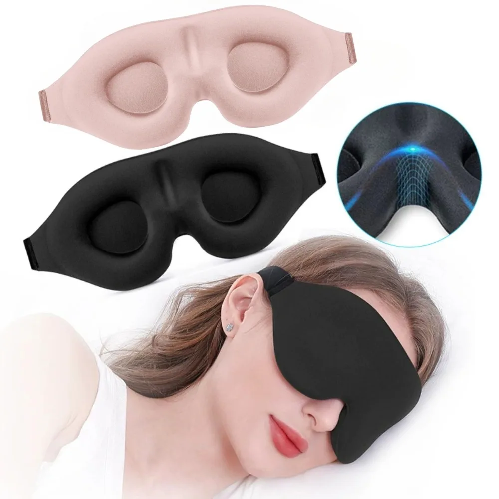 

3D Sleeping Mask Block Out Light Sleep Mask Eye Shade Memory Foam Blindfold for Eye Sleep Masker Sleeping Aid Face Mask Eyepatch