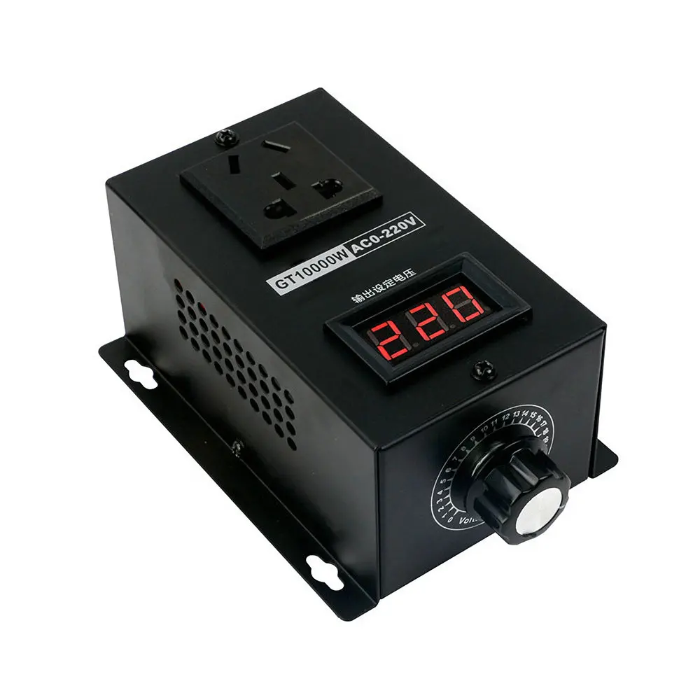 10000W High Power Silicon Electronics Voltage Regulator Machinery Electric Variable Speed Controller 0V-220V