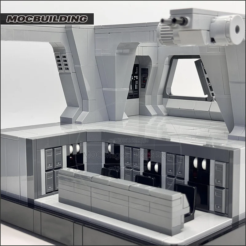 Command Bridge Diorama Moc Bouwstenen Space Movie Architecture Technologie Bakstenen Diy Assemblage Display Speelgoed Kerstcadeau