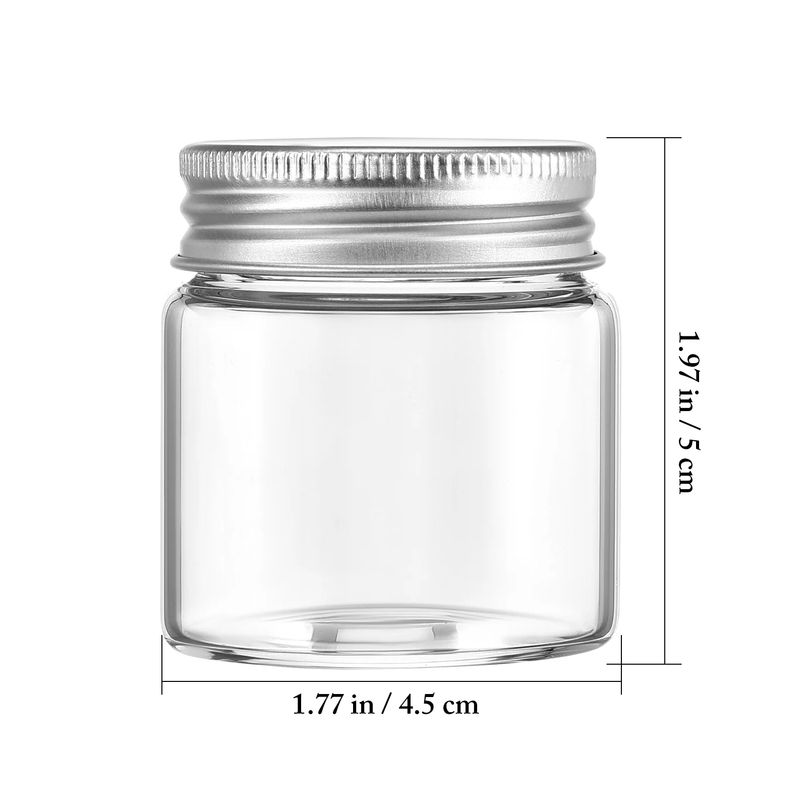 

20 Pcs Glass Jar Sealing Lid with Airtight Canisters Small Jars Clear Mini Kitchen