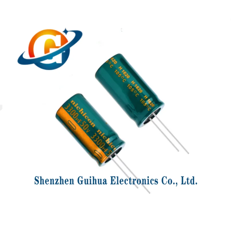 10 pieces of 50V 3300UF long-life high-frequency low-impedance audio electrolytic capacitors, 3300UF 50V 18X35MM