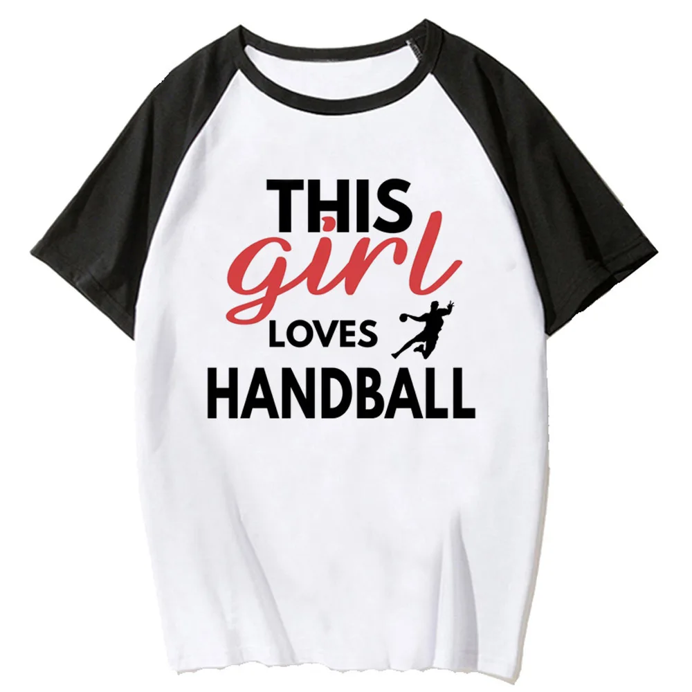 Handball tshirt women youthful tshirt girl comic clothing