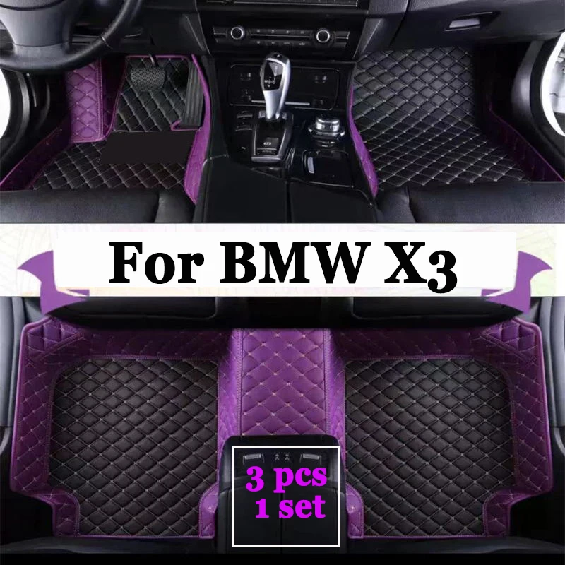 

Custom Car Floor Mats For BMW X3 E83 F25 G01 F97 Auto Carpets Foot Coche Accessories