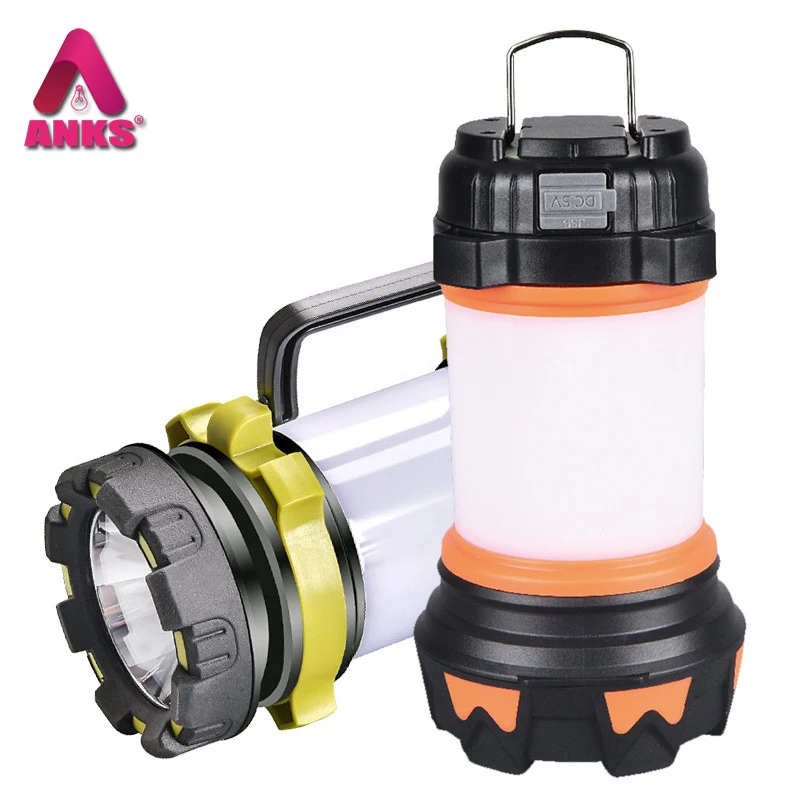 

Led Portable Camping Lantern Rechargeable 3000 Capacity Power Bank Camping Flashlight Waterproof Torch Flash Night Light