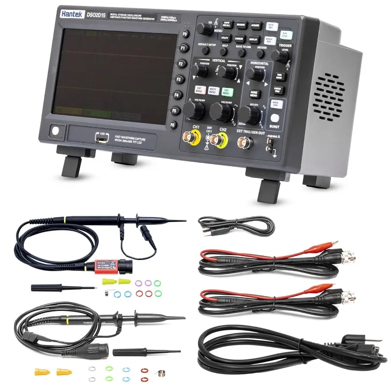 DSO2D15 Digital Storage Laboratory Oscilloscope 150MHz Bandwidth 2CH Dual Channel 1GSa/s 8M Memory Depth