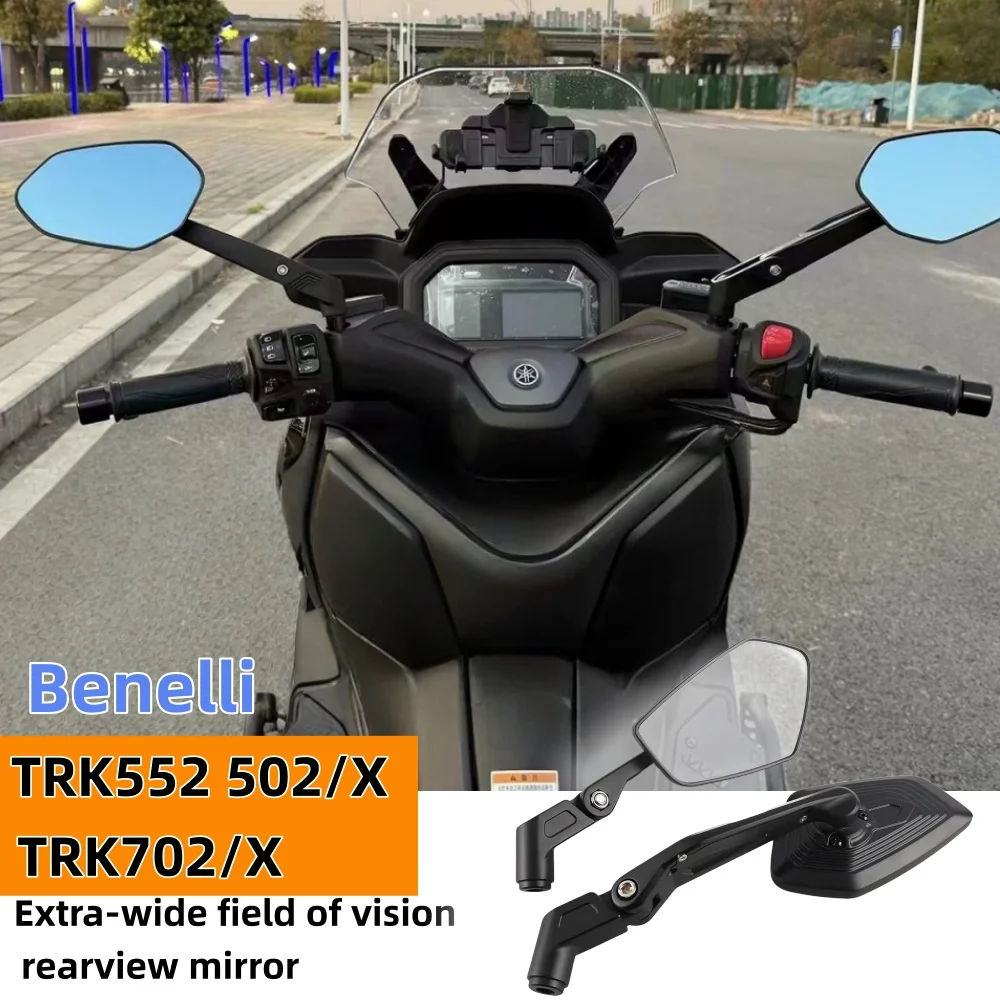 

Suitable for Benelli TRK552, 502X, and TRK702X retrofitted carbon fiber high-definition folding rearview mirrors