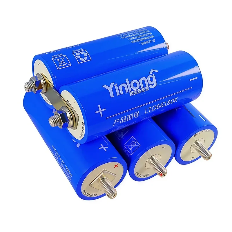 Akumulator litowo-tytanowy Yinlong 2.3V 45Ah LTO 66160K klasy A do samodzielnego montażu 12V 24V 48V do łodzi elektrycznych, paneli słonecznych, głośników, samochodów i zasilania.