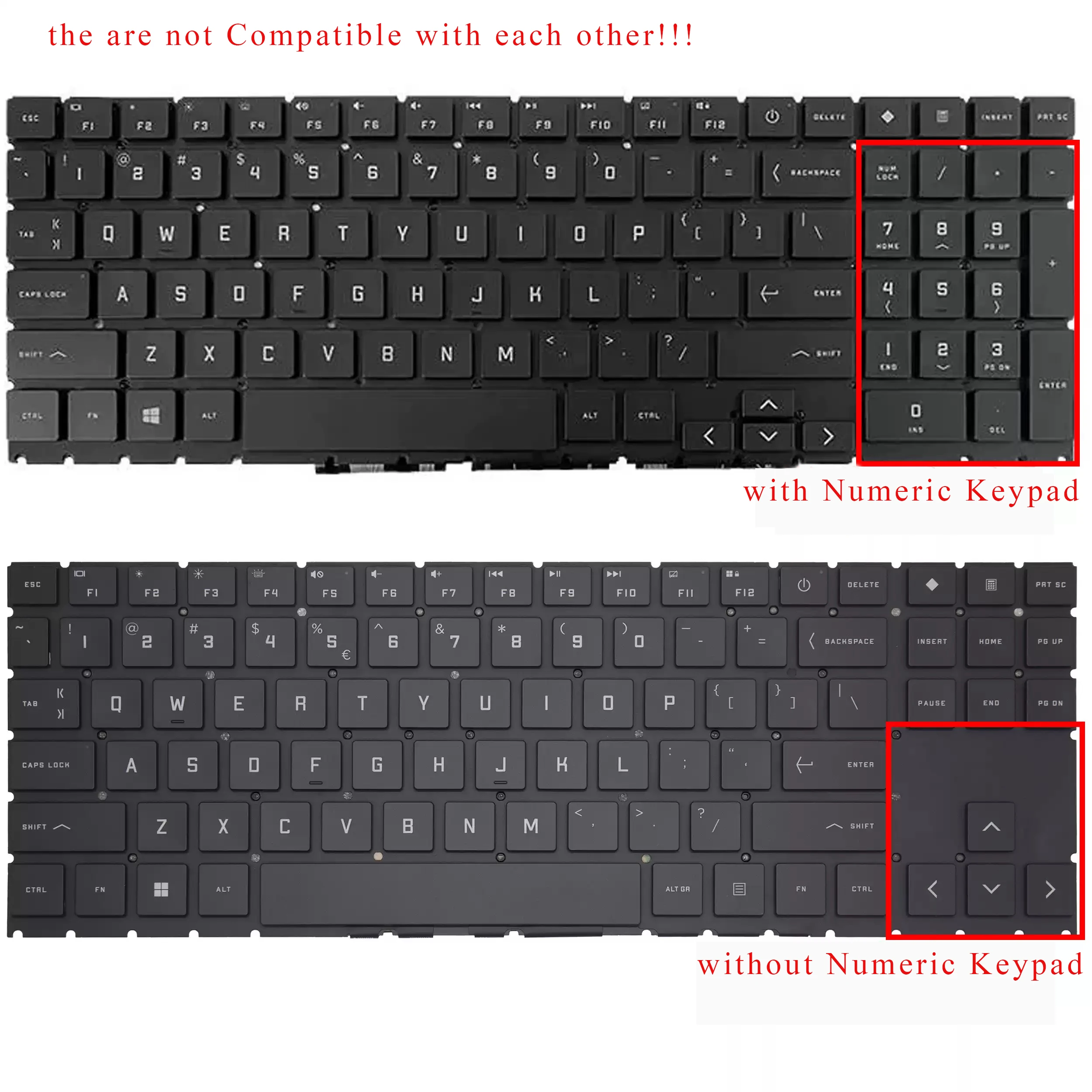 New UK US QWERTY Keyboard for HP Omen 15-EK0020CA 15-EK0023DX 15-EK0026NR 15-EN0036NR 15-EK0054TX 15-EK0055TX Black, RGB BACKLIT