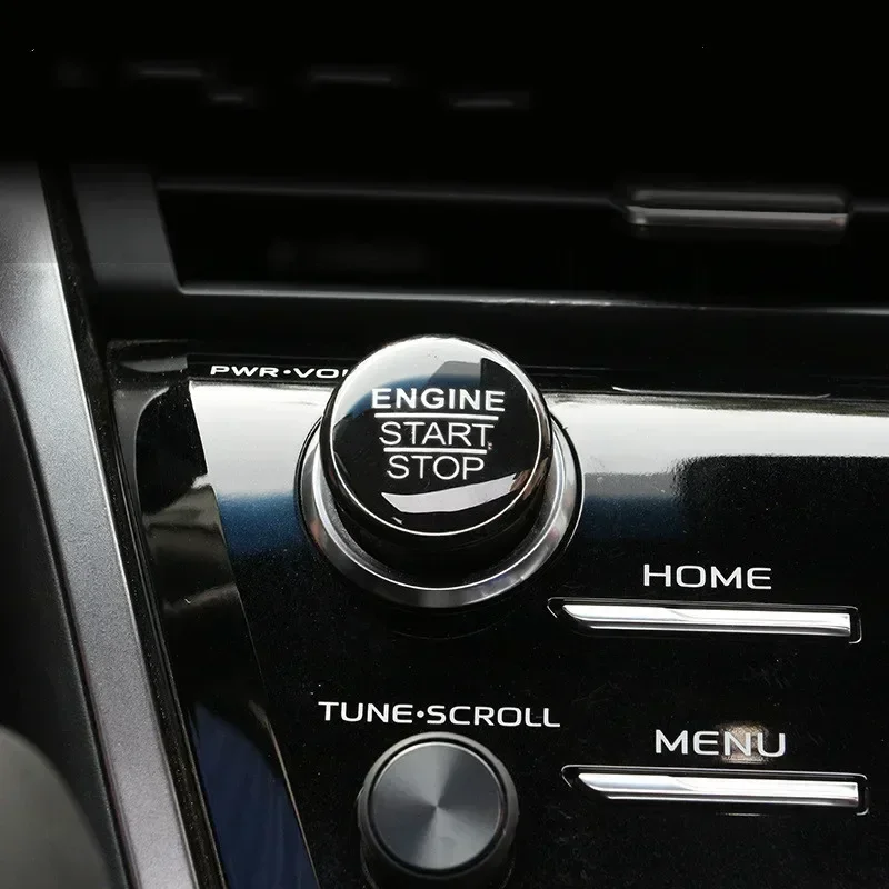 Automotive Interior Stickers New Aluminium Alloy Engine Button Cover Ring Trim for Toyota Corolla Camry Rav4 Prius GT86 CHR C-HR
