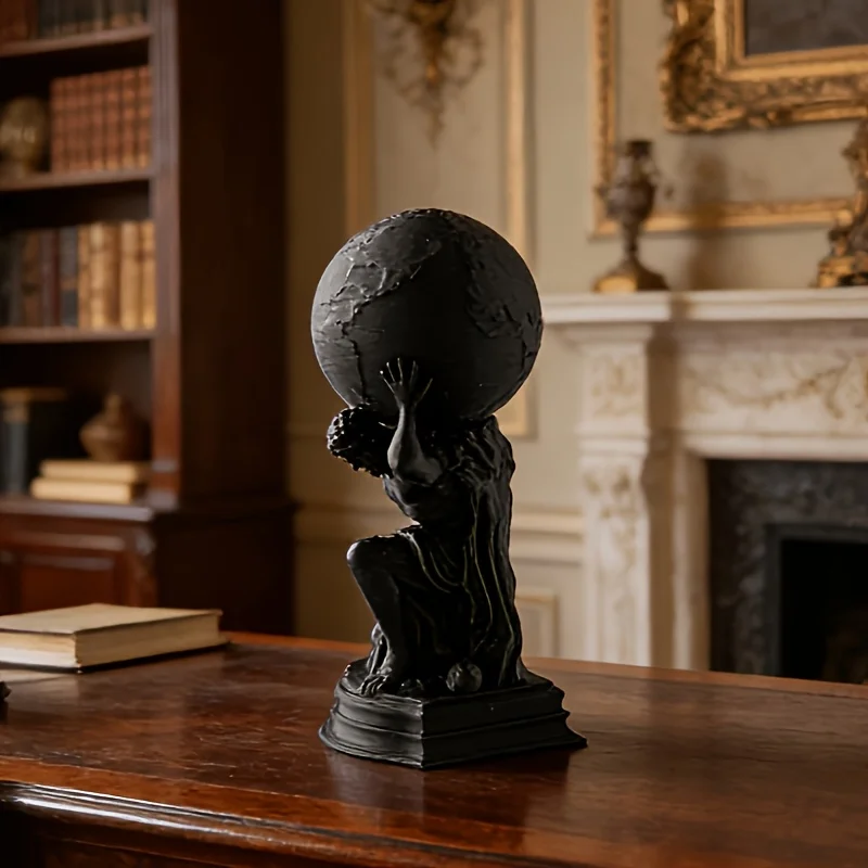 1 Stück/2 Stück Atlas-Skulptur-Ornament, luxuriöse Heimdekoration für Zuhause und Büro, Auto-Ornament, Büro- oder Urlaubsgeschenk, moderne Dekoration, ein schönes Geschenk für die Sammlung.